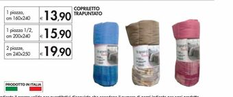 Copriletto trapuntato - 1 piazza cm 160x240