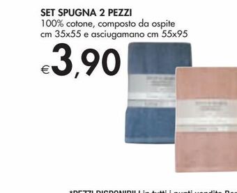 Bennet Set spugna 2 pezzi offerta