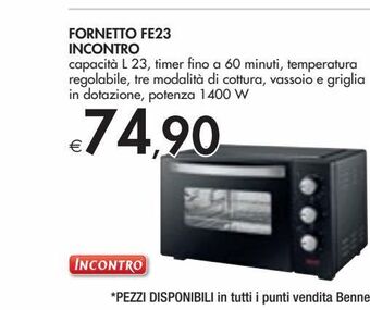 Bennet Fornetto fe23 incontro offerta