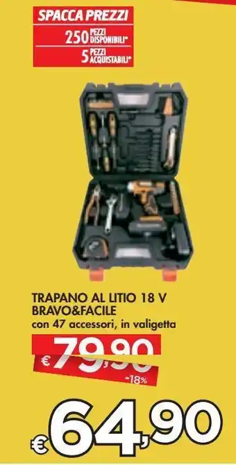 Bennet Trapano al litio 18 v bravo e facile offerta