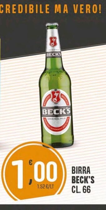 Eurospar Birra beck's cl 66 offerta