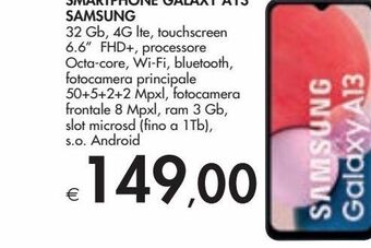 Bennet Smartphone galaxy a13 samsung offerta