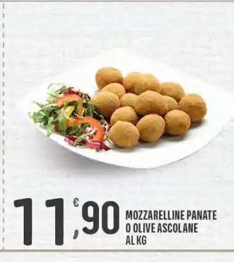 Eurospar Mozzarelline panate o olive ascilane al kg offerta