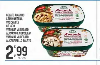Eurospar Gelato amando sammontana vaschetta gr 400 offerta