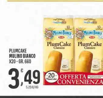 Eurospar Plum cake mulino bianco x20 gr 660 offerta