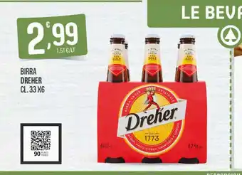 Eurospar Birra dreher cl 33 x 6 offerta