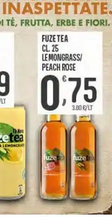 Eurospar Fuze tea cl 25 lemongrass pesca rose offerta