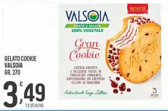 Eurospar Gelato cookie valsoia gr 270 offerta