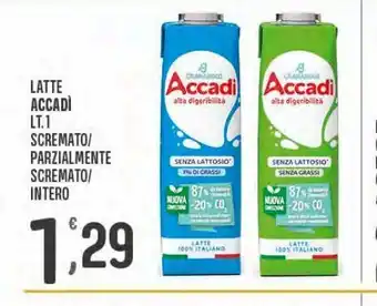 Eurospar Latte parzialmente scremato accadi offerta
