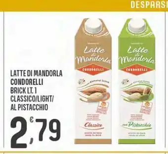 Latte di mandorla condorelli brick lt. 1 classico light al postyacchio