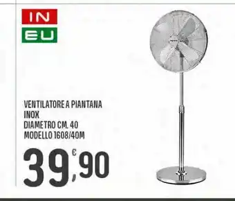 Ventilatori a piantana inox diametro cm 40 modello 1608 /40 m