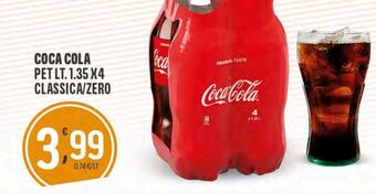 Eurospar Coca-cola pet lt 1.35 x 4 classica / zero offerta