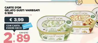Deco Superfreddo Carte d'or gelato gusti variegati offerta