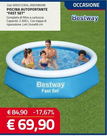 Eurobrico Piscina autoportante "fast set" offerta