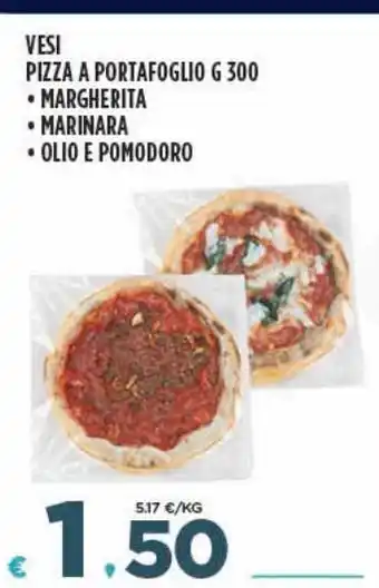 Vesi pizza a portafoglio