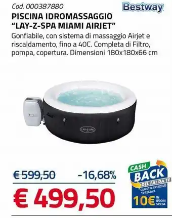 Piscina idromassaggio "lay-z-spa miami airjet"