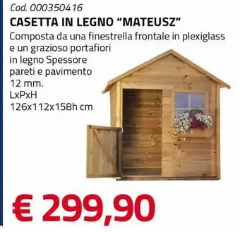 Eurobrico Casetta in legno "mateusz" offerta