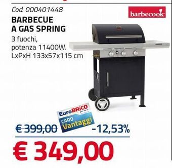 Eurobrico Barbecue a gas spring offerta