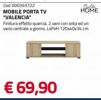 Eurobrico Mobile porta tv "valencia" offerta