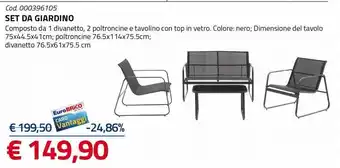 Eurobrico Set da giardino offerta