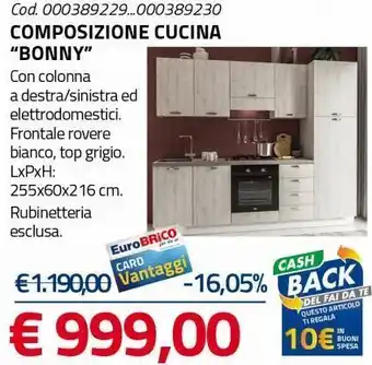 Eurobrico Composizione cucina ''bonny'' offerta