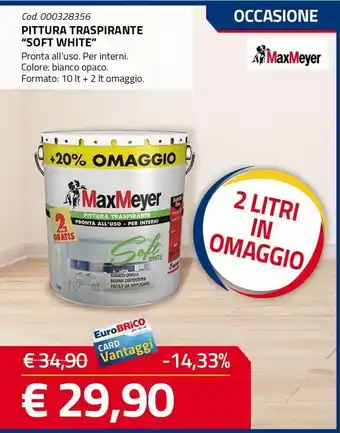 Pittura traspirante "soft white"