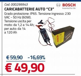 Caricabatterie auto "c3"