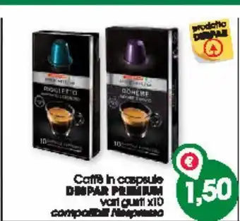 Caffè in capsule despar premium vari gusti