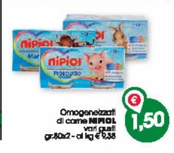Despar Omogeneizzati di carne nipiol offerta