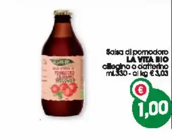 Despar Salsa di pomodoro la vita bio ciliegino o datterino offerta