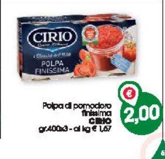Despar Polpa di pomodoro finissima cirio offerta