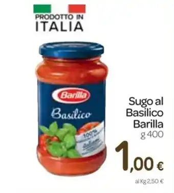 Carrefour Express Barilla Sugo al Basilico 400g offerta