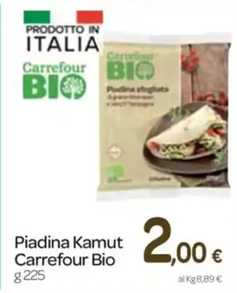 Carrefour Express Carrefour Bio Piadina Kamut 225g offerta