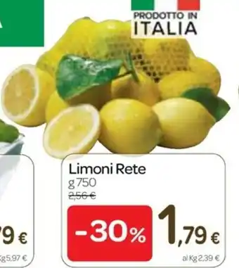 Carrefour Express Limoni Rete 750g offerta