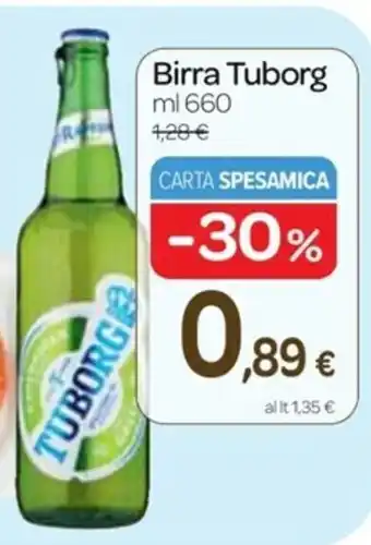Carrefour Express Tuborg Birra 660ml offerta