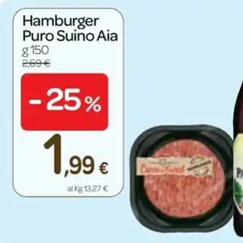 Carrefour Express Aia Hamburger Puro Suino 150g offerta