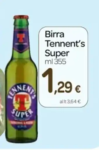 Carrefour Express Tennent's Super Birra 355ml offerta