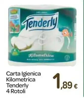Carrefour Express Tenderly Carta Igienica Kilometrica 4 Rotoli offerta