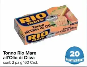Carrefour Express Rio Mare all'Olio di Oliva Tonno 2pz 160g offerta