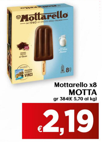 Maxi Supermercati Motta Mottarello x8 384gr offerta