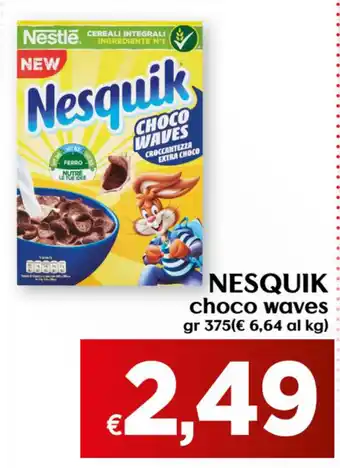 Maxi Supermercati Nestlé Nesquik Choco Waves 375gr offerta