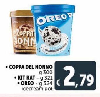 Deco Superstore Coppa del nonno g 300 kit kat g 321 oreo g 324 icecream pot offerta