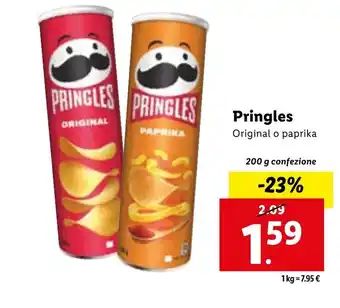 Lidl Pringles 200 g offerta