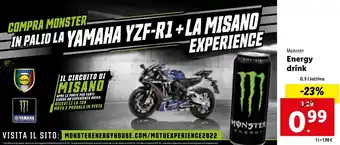 Lidl Monster Energy drink 0,5 l offerta