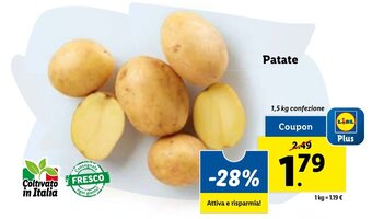 Lidl Patate 1,5 kg offerta