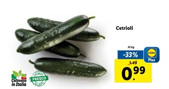Lidl Cetrioli offerta