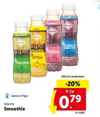 Lidl Solevita Smoothie 250 ml offerta