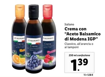 Lidl Italiamo Crema con "Aceto Balsamico di Modena IGP" 250 ml offerta