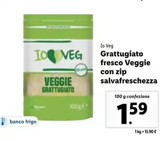 Io Veg Grattugiato fresco Veggie con zip salvafreschezza 100 g
