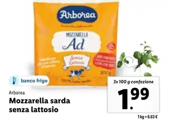 Arborea Mozzarella sarda senza lattosio 3x 100 g